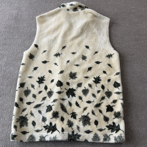 Vintage‎ Cityscape Ladies Niagara Falls Leaf  Fleece Vest Size Medium - Picture 9 of 9